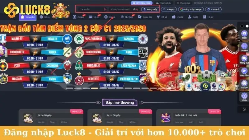 Đăng nhập Luck8