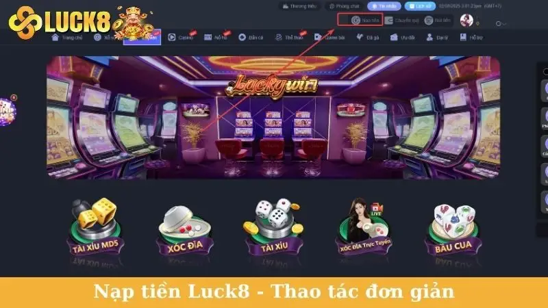 Nạp tiền Luck8