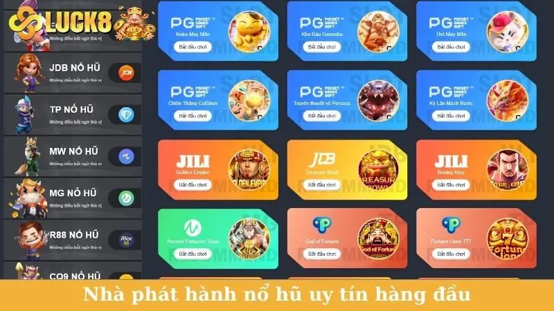 Nhà phát hành nổ hũ uy tín hàng đầu