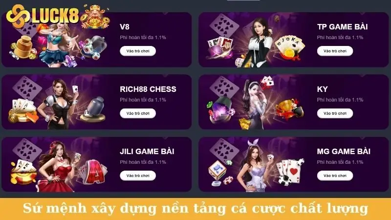 Sứ mệnh xây dựng nền tảng cá cược chất lượng